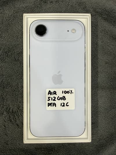 IPHONE AIR 512 GB PTA APPROVED BLUE 12 CYCLES WITH FULL BOX