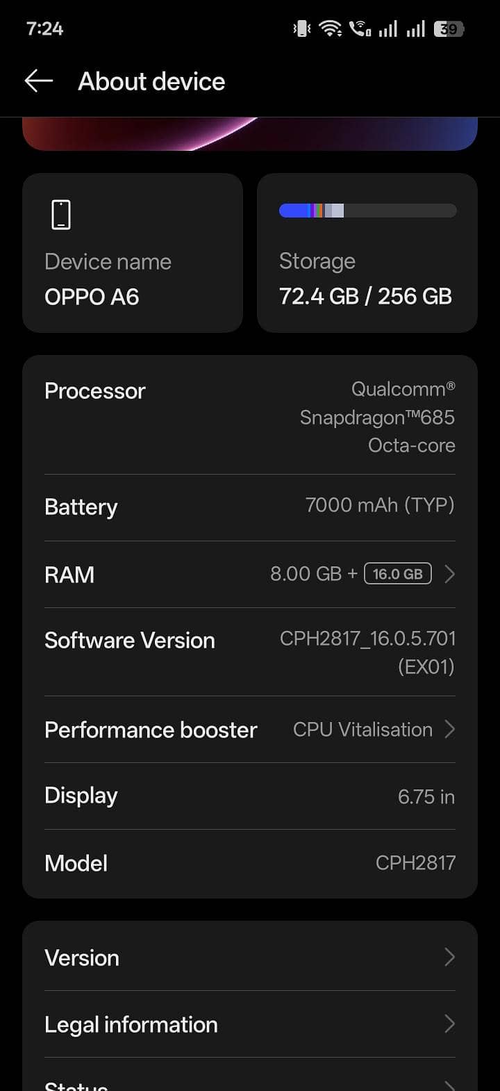 OPPO A6 8