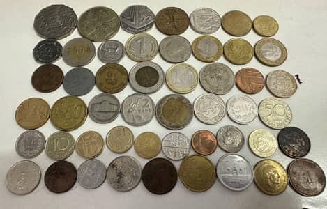 World coins collection- 5 assorted coins per order