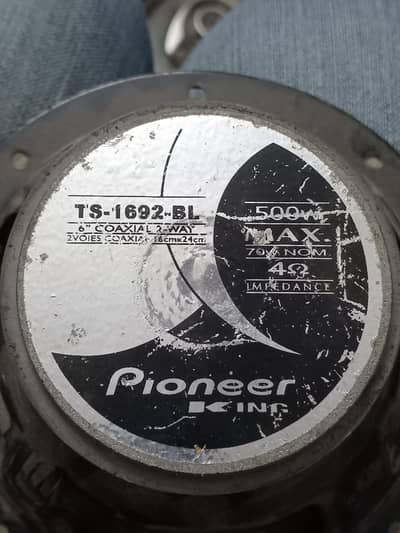 Original Pioneer Door Speakers TS-1692-BL 500W