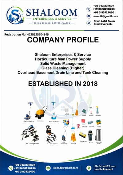 Housekeeping Contractor Shaloom Enterprises & Service