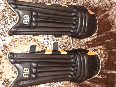 Professional cricket leg pads with hardball roboarm