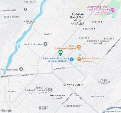 Corner plot for sale in VVip sector Of Gulshan e Maymar chance deal location plot
