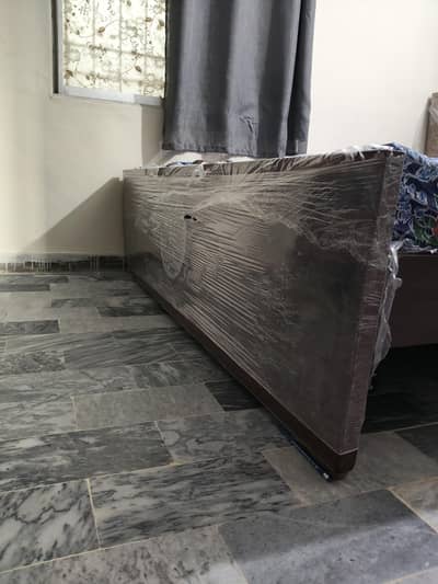 Bed with mattress