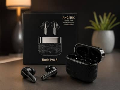 Buds Pro 5 TWS Wireless Earbuds | ANC + ENC | Bluetooth 5.3