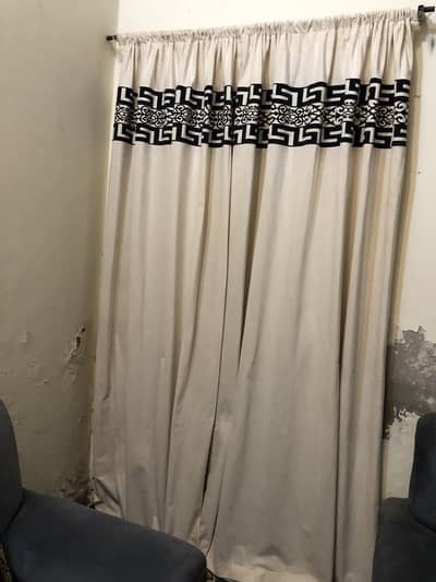 2 Cream curtains