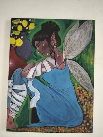 “Handmade Original Canvas Painting – Aesthetic Wall Art”