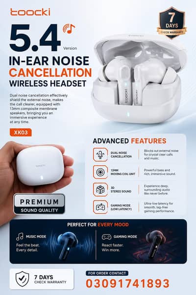 Toocki 100% original Earbuds