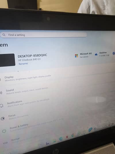 hp laptop elite book 840 g3