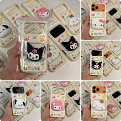 IPhone (ROTATING POP SOCKET CARTOON CASES)