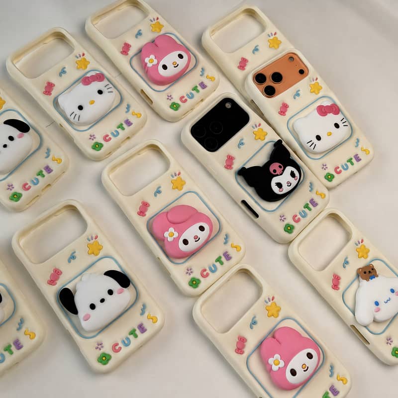 IPhone (ROTATING POP SOCKET CARTOON CASES) 1