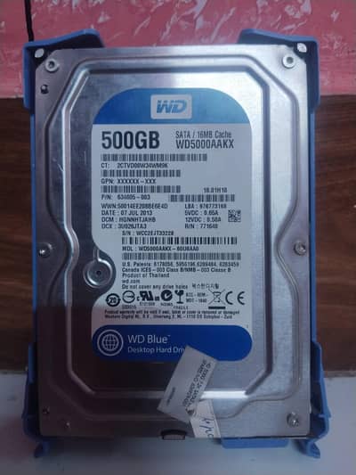 WD Blue 500GB SATA HDD | A1 Condition | 100% Working