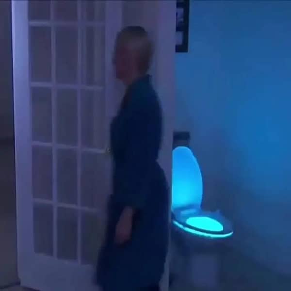 8 color toilet light