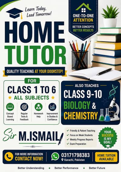 Home Tutor Available