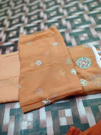 Unstitched dress 3 piece