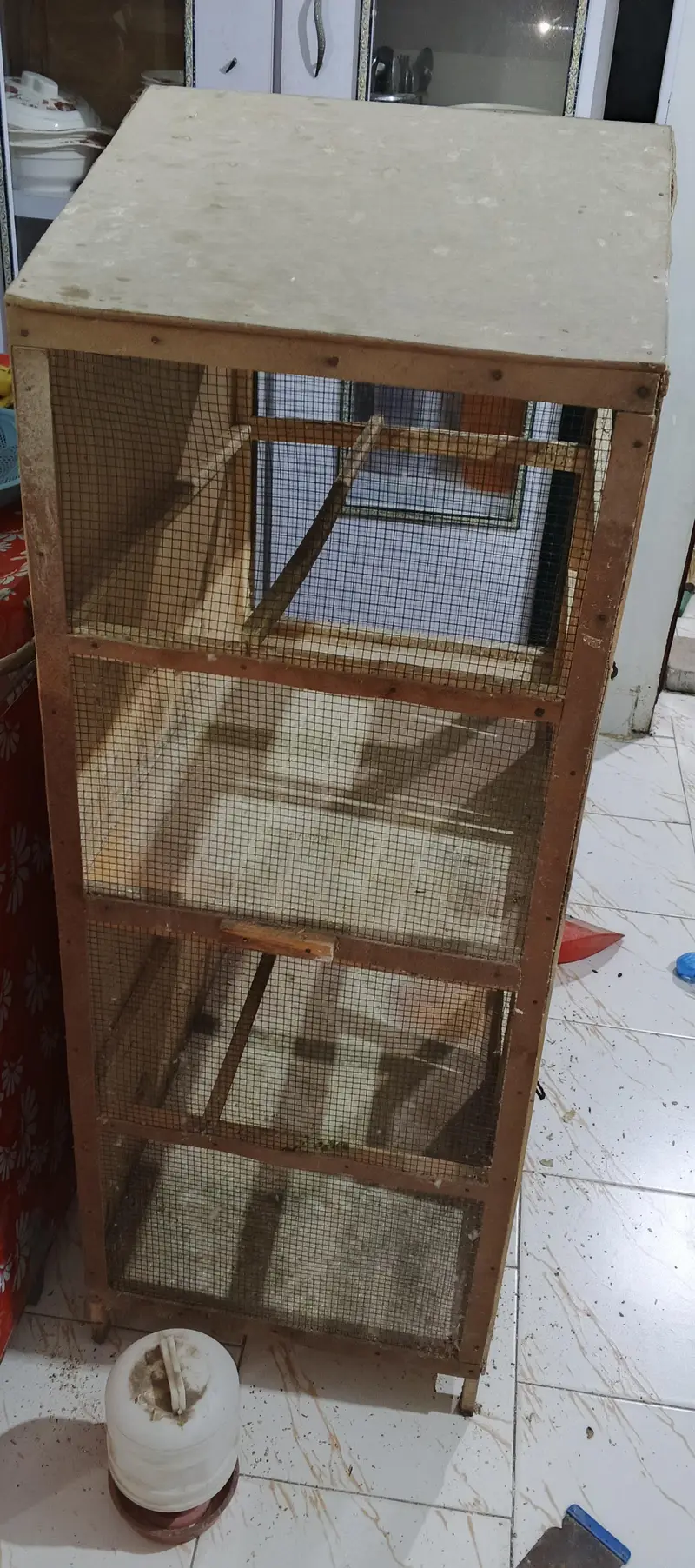 Wooden Cage pinjara for Birds / Pigeons / Rabbits (2 Portion) — photo 2