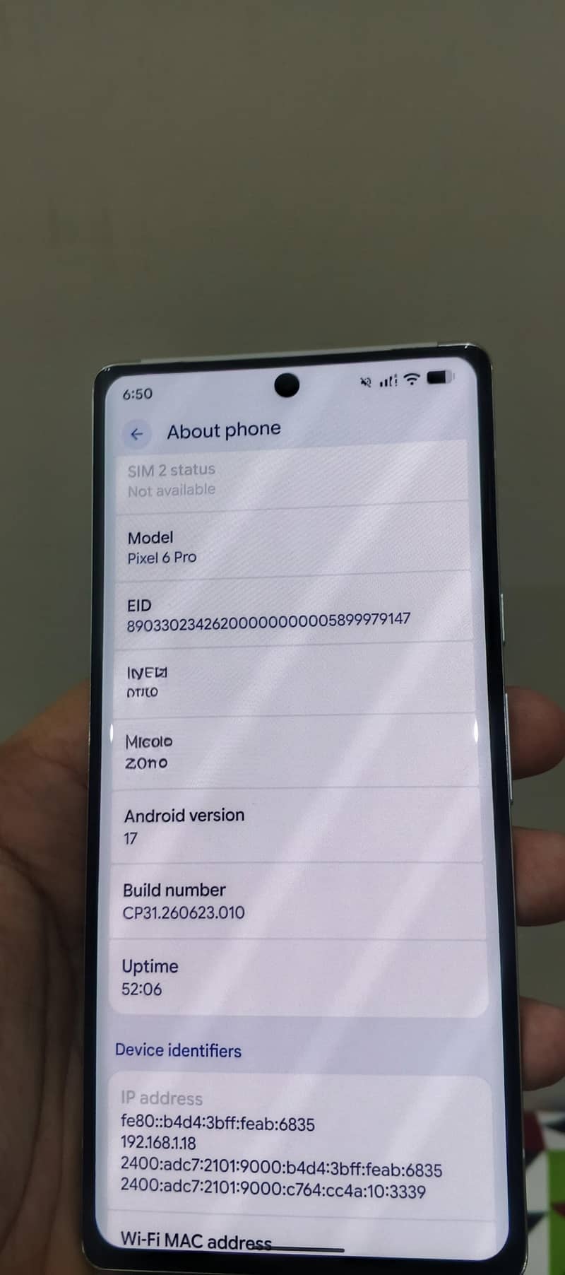 Google Pixel 6 Pro 6