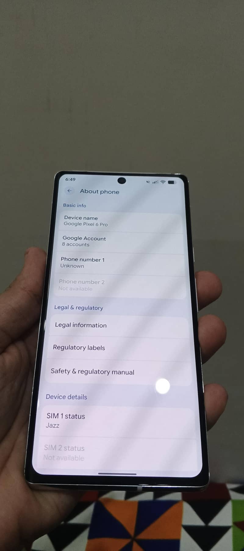 Google Pixel 6 Pro 8
