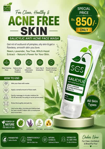 salicylic acid Face wash best for acne treatment
