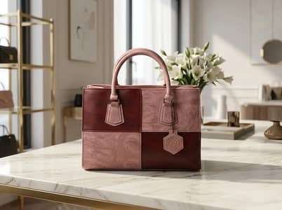 Ladies Patchwork Handbag – 4 Colors