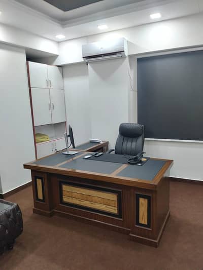 Fully furnished 3 side corner 1st floor office available for rent