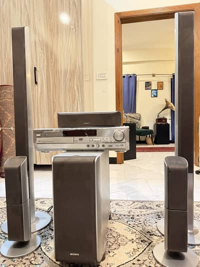 Sony Active Subwoofer + Panasonic SA - HT75 Home Theater System