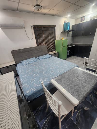 Furnished studio available for rent in G11/4 for ladies or couple from 21th August