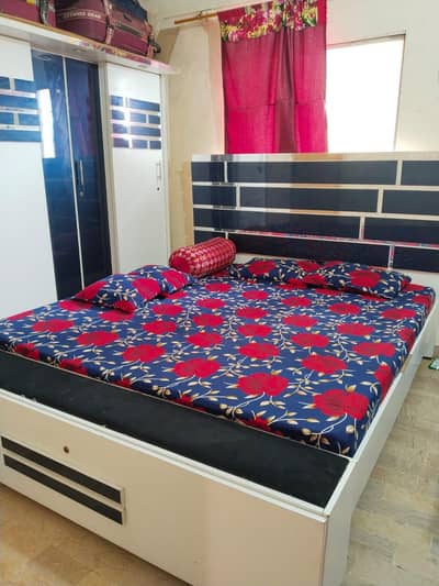 Bed, Almari, Dressing table, Crockery Cabinet