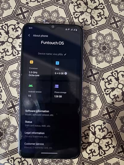 Vivo Y17S for sale Panel change