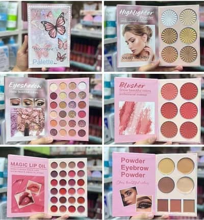 Mocallure 5-in-1 Makeup Book Palette - Eyeshadow Lip Blush Highlighter