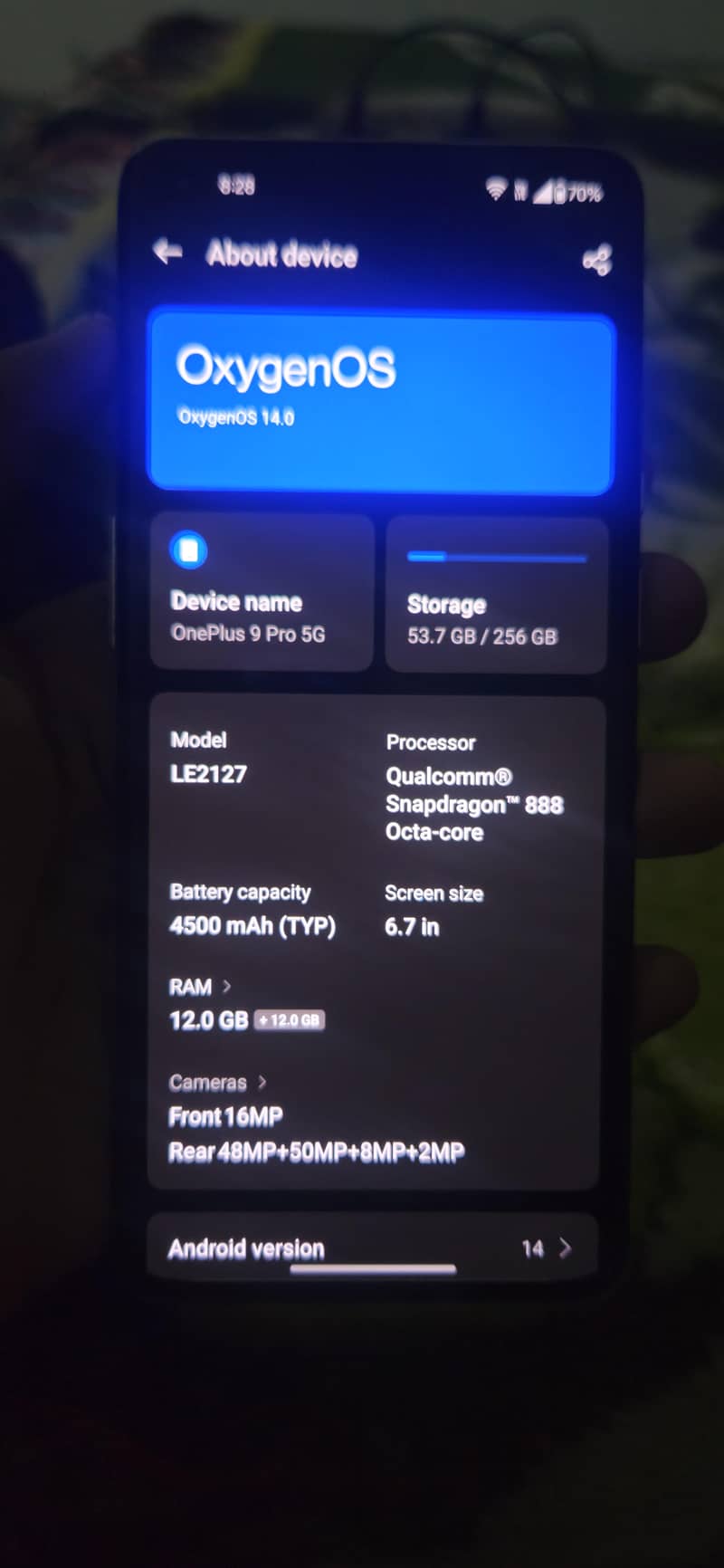 One Plus 9 Pro 6