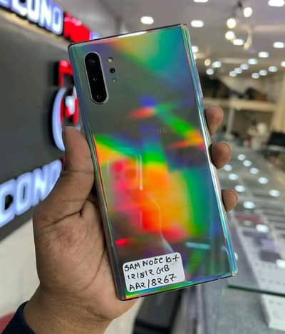 Samsung Mobile Note 10 Plus 12 512 GB mein official PTI pro 10 by 10
