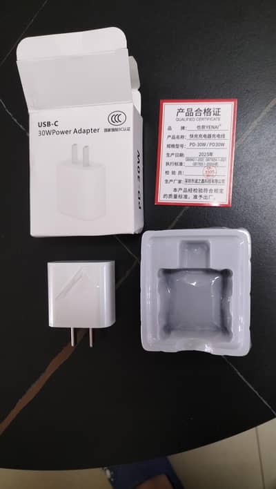 PD 30W Fast Charger for iPhone – USB-C Power Adapter