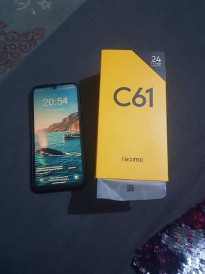 Realme C61 (6+12gb) Ram and 128gb storage for sale