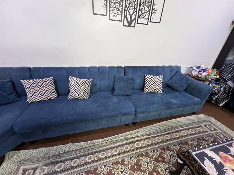Sofa set Lshape 9 seaters with devaan 3