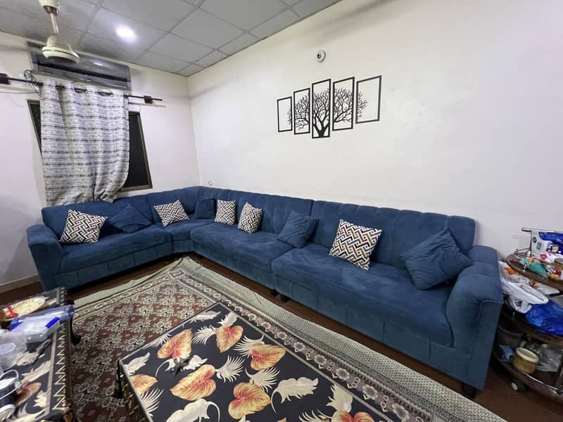 Sofa set Lshape 9 seaters with devaan 1