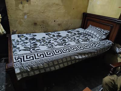 Used Single bed with mattress for Sale