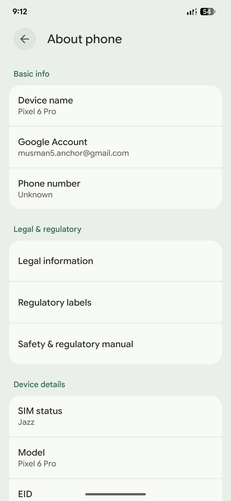 Google Pixel 6 Pro 4