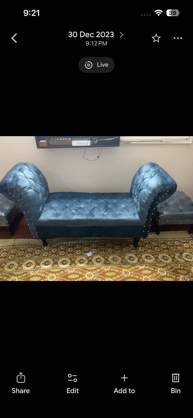 Sofa set Lshape 9 seaters with devaan 5