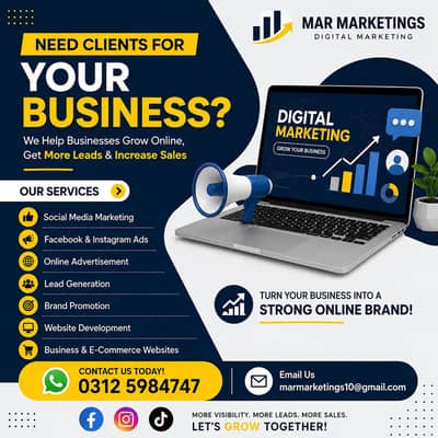 We Need Clients For DIGITAL MARKETING (Whatsapp 03125984747)