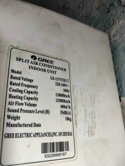 Gree AC 1 ton heat and cool