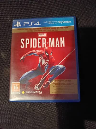 playstation 4 spiderman part one game of the year edition