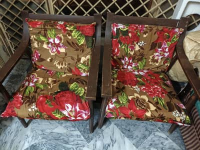 sofa set with wooden tables