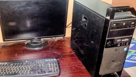 CPU and monitor