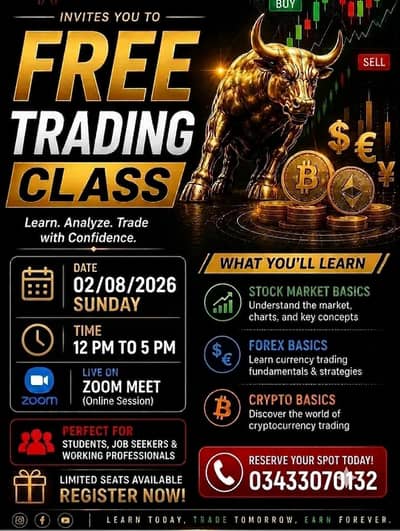 + Urgent* *FREE Trading Class Live on Zoom!  Limited Seats*