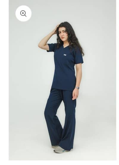 Dr scrubs maroon colour by zaar with flared pants