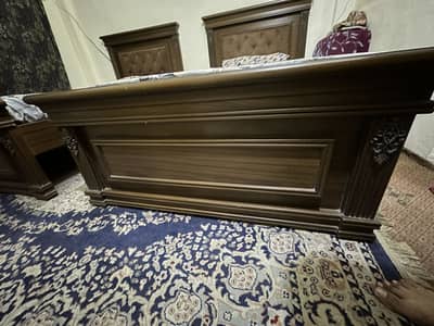 2 Single Bed with Mattresses