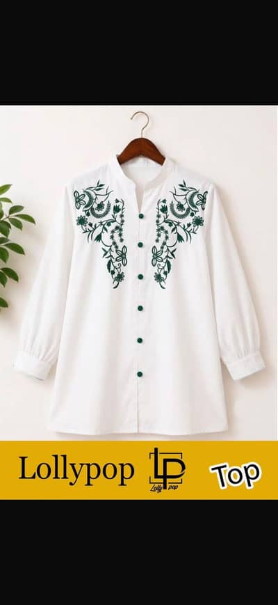 Lollypop Embroidered 14th August kurti for 11 to 14 yr girls