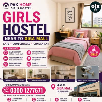 girls hostel near to giga mall