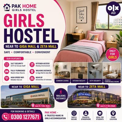 girls  hostel near to zeta mall Islamabad